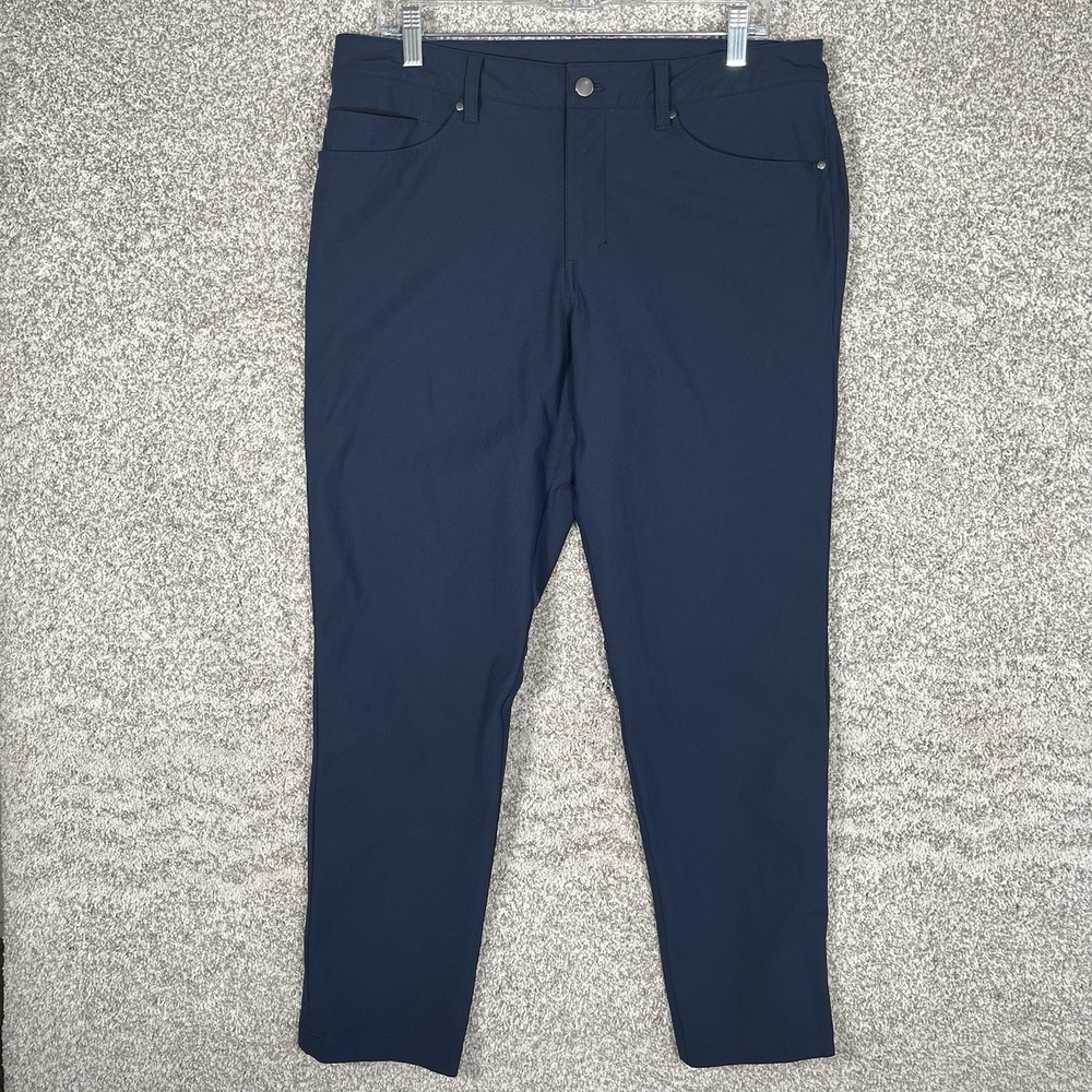 Lululemon ABC Pant Slim Fit Mens 34 Warpstreme Blue Golf Casual Athletic